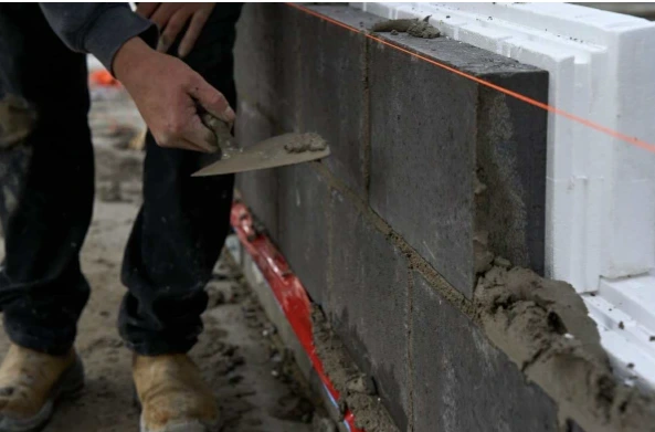 installation mur Isobloc ZÉRO chantier construction