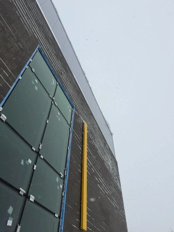 Détail mur Isobloc bâtiment industriel Duropac enveloppe complète en une seule étape