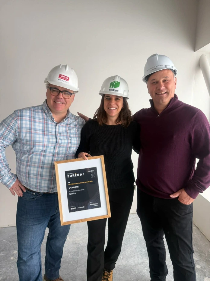Projet Duropac lauréat Prix Eurêka 2025 construction industrielle durable Isobloc
